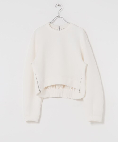 URBAN RESEARCH ROSSO（アーバンリサーチロッソ）の「ELENDEEK　TUCK HEM CROPPED CS（Tシャツ/カットソー・レディース・O.WHT/BLK/GRY・FREE）」の4枚目の写真