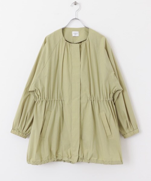 URBAN RESEARCH DOORS（アーバンリサーチドアーズ）の「ギャザーノーカラーブルゾン（ブルゾン・レディース・L.KHAKI/NAVY・M）」の17枚目の写真