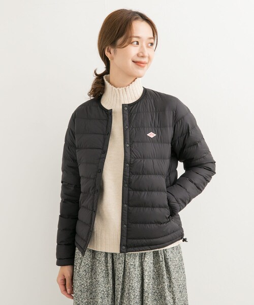 URBAN RESEARCH DOORS(アーバンリサーチドアーズ)の「DANTON INNERDOWN CREWNECK JACKET(その他アウター・レディース・BLACK/OYSTER WH/NAVY・S)」の12枚目の写真