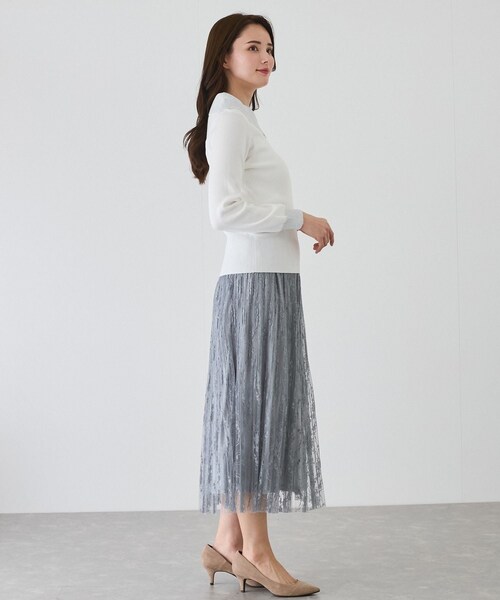 Jayro（ジャイロ）の「ラメアシメオフショル風プルオーバー（ニット/セーター・レディース・ブラック/ホワイト系/パープル系/ピンク・M）」の16枚目の写真