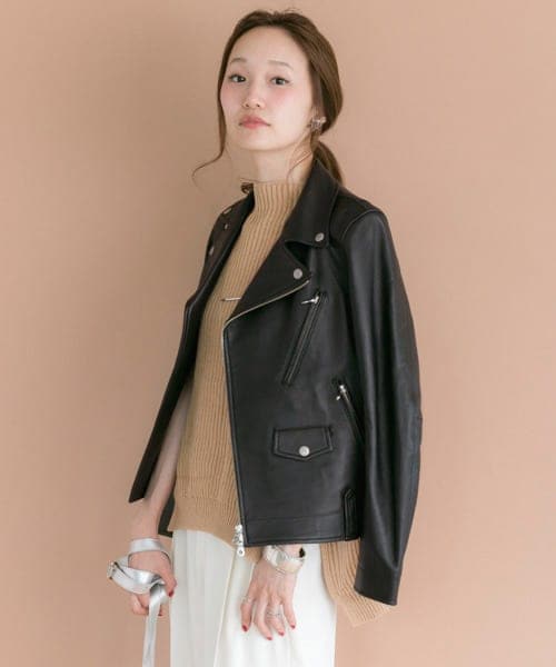 URBAN RESEARCH(アーバンリサーチ)の「SUPP. RIDERS JACKET(ライダースジャケット・レディース・black・S/M)」の3枚目の写真