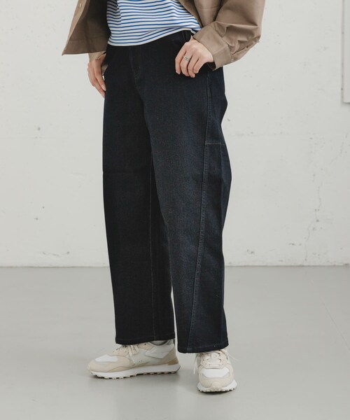 EKAL（エカル）の「『吸水速乾/イージーケア』coolmax カーブラインデニムパンツ（デニムパンツ・レディース・O.W/USED・S/M）」の5枚目の写真