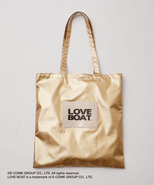 VIS（ビス）の「【LOVE BOAT VIS別注】ロゴトートバッグ【A4対応】（トートバッグ・レディース・ゴールド/シルバー/ピンク系/ブラウン・F）」の8枚目の写真