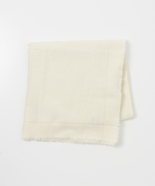 かぐれ（カグレ）の「OLU NATURAL BASIC　空羽入り綾織スクエア（ストール/ショール・レディース・グレー/ホワイト・-）」の4枚目の写真