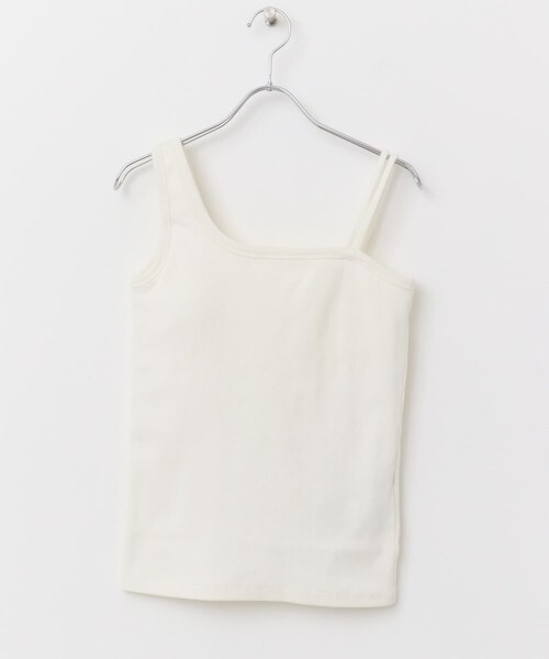 URBAN RESEARCH ROSSO（アーバンリサーチロッソ）の「抗菌防臭カップ付デザインタンクトップ（タンクトップ・レディース・off/greige/charcoal・FREE）」の7枚目の写真