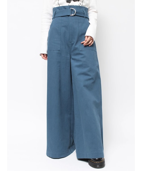 jouetie（ジュエティ）の「スーパーハイウエストワイドパンツ（その他パンツ・レディース・レッド/ブルー/ブラウン/ピンク・S/M）」の8枚目の写真