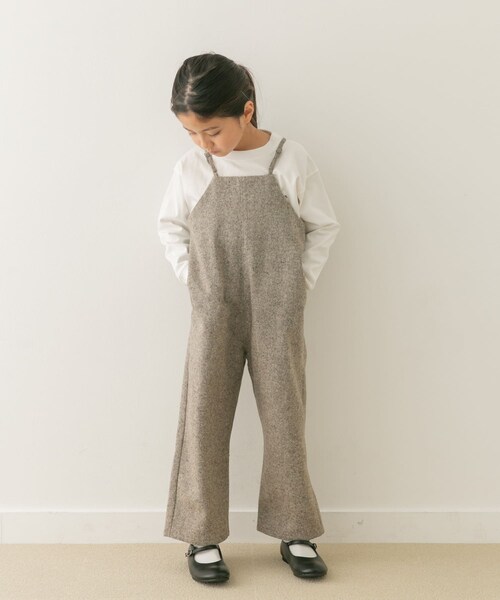 URBAN RESEARCH DOORS(アーバンリサーチドアーズ)の「『親子リンク』ネップツイードサロペット(KIDS)(ワンピース・キッズ・L.BEIGE/CHARCOAL・120/135)」の18枚目の写真