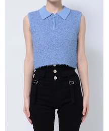 EMODA | フリンジヤーンジップタンクトップ(タンクトップ)