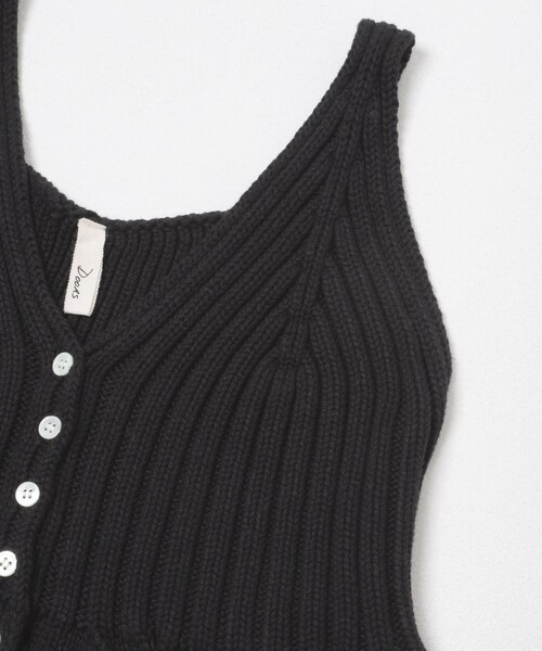 URBAN RESEARCH DOORS(アーバンリサーチドアーズ)の「Button Cotton Knit Vest(ベスト・レディース・BEIGE/BLACK・Free)」の8枚目の写真