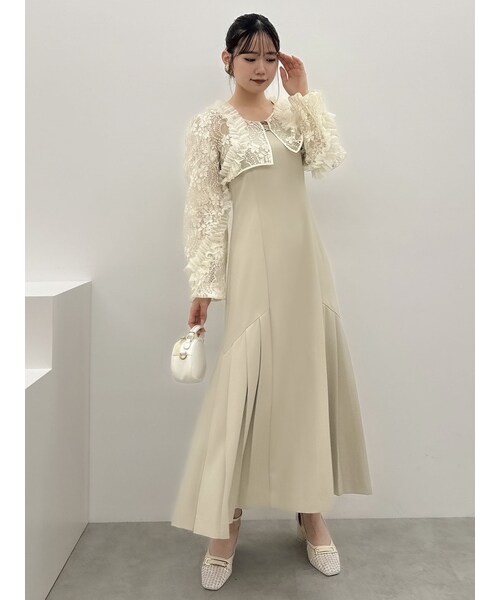 2ピースフリルボレロワンピース