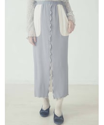 merry jenny | mellowサテンコンビリブロングスカート(スカート)