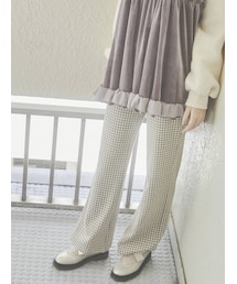 merry jenny | チェックカットパンツ(その他パンツ)