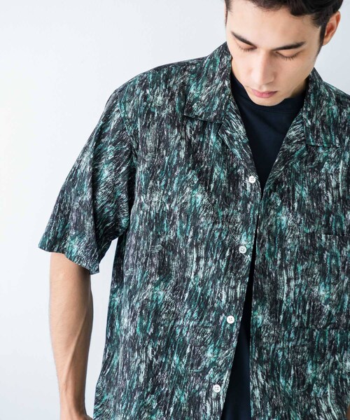 URBAN RESEARCH（アーバンリサーチ）の「LONGCHAMP PRINT SHIRTS（シャツ/ブラウス・メンズ・BLACK/ORANGE/BLUE/KHAKI・M/L）」の6枚目の写真