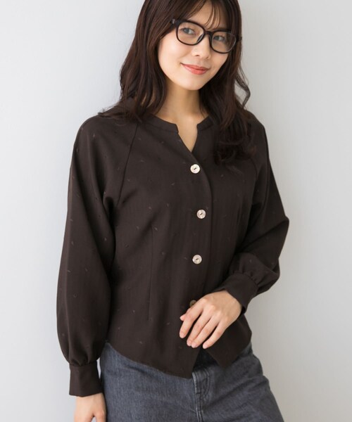 URBAN RESEARCH ROSSO（アーバンリサーチロッソ）の「F by ROSSO　ハート刺繍2WAYブラウス（シャツ/ブラウス・レディース・GRAY/BROWN・Free）」の10枚目の写真