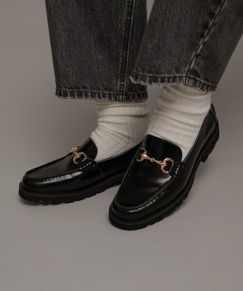URBAN RESEARCH Sonny Label（アーバンリサーチサニーレーベル）の「ARTESANOS　ビットローファー（ローファー・レディース・BLACK/OFF WHITE・37/38）」の2枚目の写真