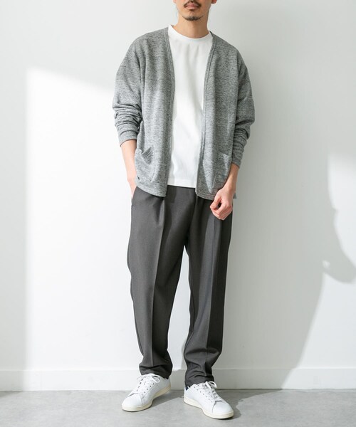 URBAN RESEARCH Sonny Label（アーバンリサーチサニーレーベル）の「JAPAN MADE 裏毛カーディガン（カーディガン/ボレロ・メンズ・オレンジ/ネイビー/グレー・M/L）」の9枚目の写真