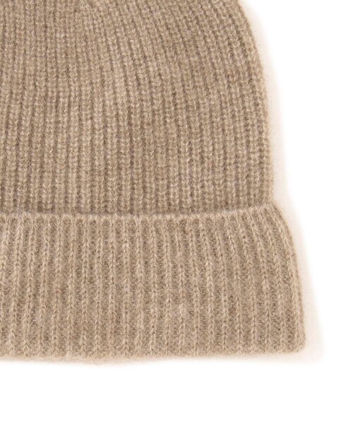 ADAM ET ROPE'(アダムエロペ)の「【AURALEE/オーラリー】BABY CASHMERE KNIT CAP(ニットキャップ/ビーニー・メンズ・ブラック/グレー/ブラウン/ネイビー/パープル/オレンジ・F)」の6枚目の写真