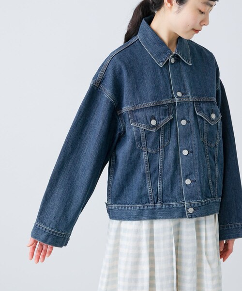 かぐれ（カグレ）の「HARi　WIDE SLEEVE DENIM JACKET（デニムジャケット・レディース・USED・2）」の14枚目の写真