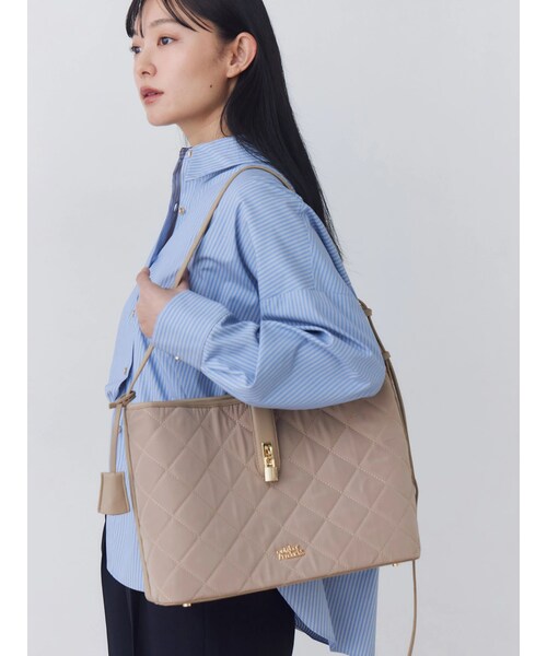 TONAL(トーナル)の「【OUTDOOR PRODUCTS】キルティングハンドバッグ(ハンドバッグ・レディース・ブラック/ブラウン/ベージュ・F)」の18枚目の写真