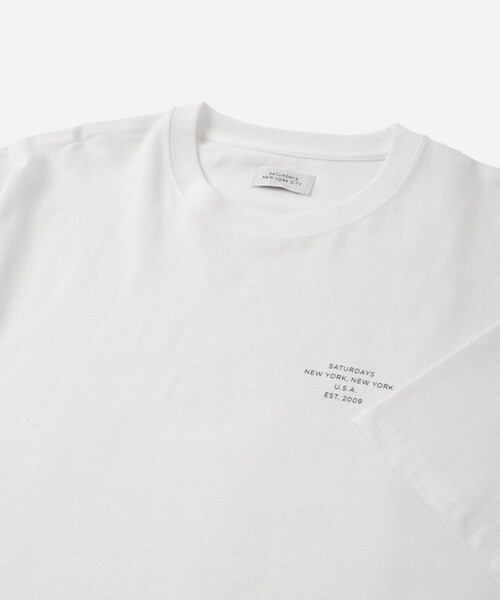 Saturdays NYC(サタデーズ ニューヨークシティ )の「Gotham Establish Slash SS T-Shirt(Tシャツ/カットソー・レディース・ブラック/ホワイト/グリーン・L/M/S/XL)」の16枚目の写真