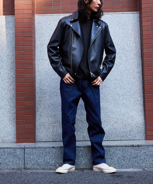 ADAM ET ROPE'（アダムエロペ）の「【HEUGN/ユーゲン】Luther RIDERS（ライダースジャケット・メンズ・ブラック・2/3/4/F）」の9枚目の写真