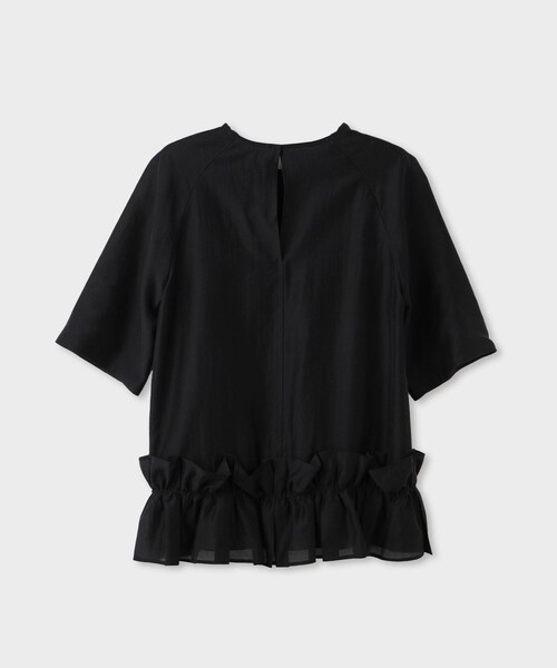 ROPE'（ロペ）の「【一部店舗限定】【REALM（レルム）】HALF SLEEVE BLOUSE｜裾フリルブラウス　26SS（シャツ/ブラウス・レディース・ブラック/ピンク・38）」の18枚目の写真