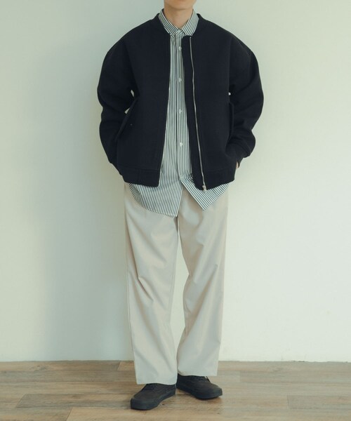 ITEMS URBANRESEARCH（アイテムズ アーバンリサーチ）の「ウールライクメルトン MA-1（MA-1・メンズ・KHK/BLK/MOC・M/L）」の10枚目の写真