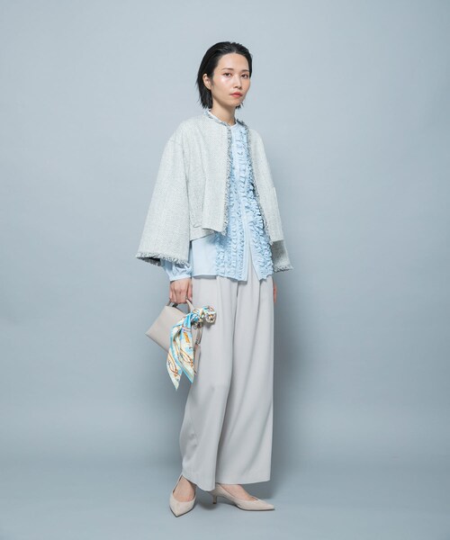 URBAN RESEARCH ROSSO（アーバンリサーチロッソ）の「フロントフリルデザインブラウス（シャツ/ブラウス・レディース・SAX/LEMON/BLACK・Free）」の21枚目の写真