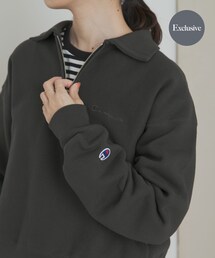 『別注』Champion×DOORS　Half Zip Sweatshirts