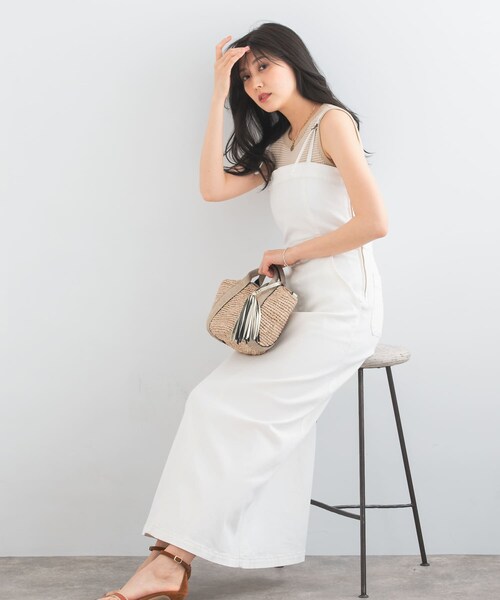 URBAN RESEARCH ROSSO（アーバンリサーチロッソ）の「『別注』Lee×ROSSO　BELTED CAMISOLE DRESS（ワンピース・レディース・ONE WASH/WHITE・XS/S）」の4枚目の写真