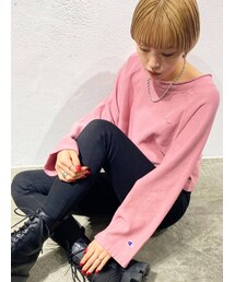 Champion | 【EMODA×Champion】ロールネックショートプルオーバー(Tシャツ/カットソー)