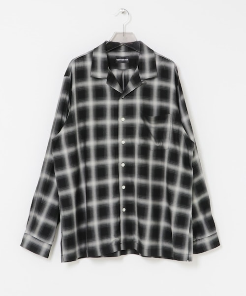 URBAN RESEARCH(アーバンリサーチ)の「COTTON PAN SOHOオンブレシャツロングスリーブ(シャツ/ブラウス・メンズ・BLACK/BLUE/BLU×BLK・2/3)」の1枚目の写真