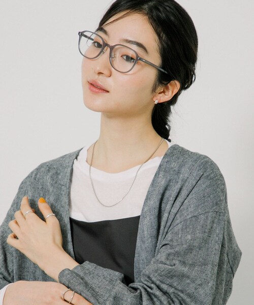 URBAN RESEARCH(アーバンリサーチ)の「『別注』KANEKO OPTICAL×URBAN RESEARCH TYPE-C(メガネ・レディース・クリアグレー/クリアブラウン・-)」の6枚目の写真