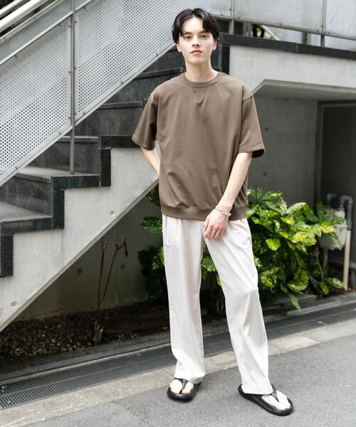 SENSE OF PLACE by URBAN RESEARCH（センスオブプレイスバイアーバンリサーチ）の「ライトスウェットショートスリーブTシャツ（Tシャツ/カットソー・メンズ・CHARCOAL/BROWN/OATMEAL/MINT・M/L）」の20枚目の写真