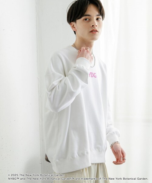 SENSE OF PLACE by URBAN RESEARCH(センスオブプレイスバイアーバンリサーチ)の「NYBG クルーネックルーズスウェットA(スウェット・メンズ・GREEN/WHITE/BLACK・M/L)」の8枚目の写真