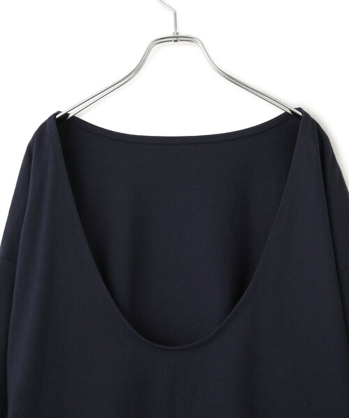 ADAM ET ROPE'(アダムエロペ)の「【ONIT(オニット)】SUPER AMERICAN DRYCOTTON BACKOPEN LONGSLEEVE T(Tシャツ/カットソー・レディース・ホワイト/ネイビー・1)」の17枚目の写真
