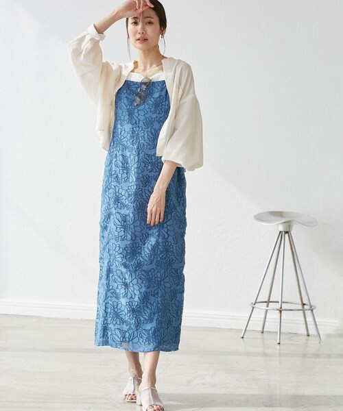 ROPE' PICNIC（ロペピクニック）の「【emur/エミュール】1人で着られる浴衣キャミワンピースセット（浴衣・レディース・ブルー/ラベンダー・38）」の5枚目の写真