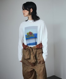 SALON adam et rope' | 【J'aDoRe限定】【duft（ドゥフト） for SALON】フラワーフォトプリントロンT(Tシャツ/カットソー)