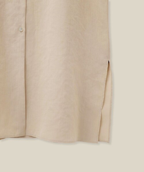 ROPE'（ロペ）の「【WEB・一部店舗限定】フロントオープンシャツワンピース/洗える（ワンピース・レディース・チャコール/ベージュ・F）」の10枚目の写真