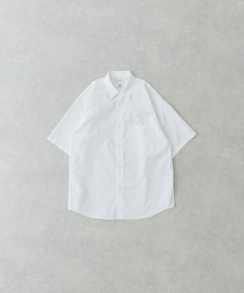 URBAN RESEARCH（アーバンリサーチ）の「new basic　THOMAS MASON SHORT-SLEEVE OVER SHIRTS（シャツ/ブラウス・メンズ・WHITE/ROYAL/SAX/DARK GREEN/STRIPE・S/M/L/XL）」の22枚目の写真