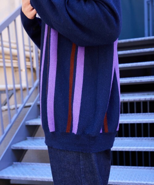 ADAM ET ROPE'（アダムエロペ）の「【THE INOUE BROTHERS… together with WILD LIFE TAILOR】polo knit（ニット/セーター・メンズ・ネイビー・L/M/XL）」の19枚目の写真