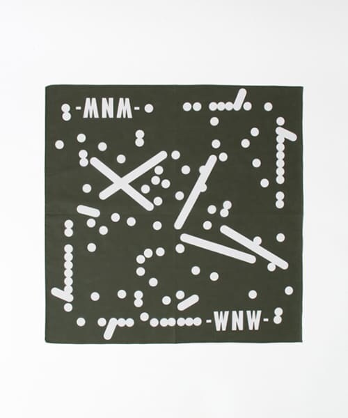 URBAN RESEARCH（アーバンリサーチ）の「UNDERCONSTRUCTION BANDANA∴（バンダナ/スカーフ・メンズ・BURGUNDY/CHARCOAL/GREEN・-0）」の3枚目の写真