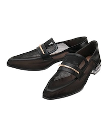 MERCURYDUO | メッシュチュールバブーシュローファー(ローファー)