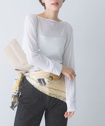 URBAN RESEARCH ROSSO WOMEN | スーピマコットンボートネックTEE(Tシャツ/カットソー)