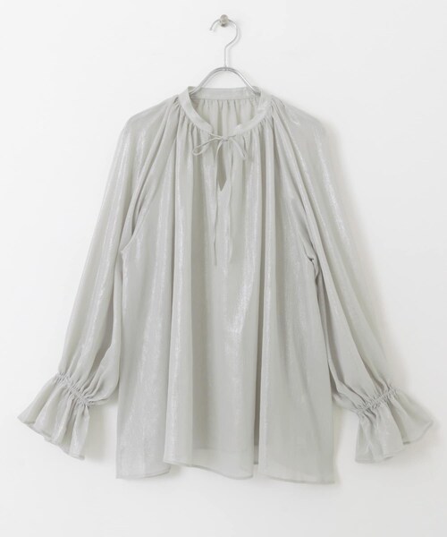 SENSE OF PLACE by URBAN RESEARCH(センスオブプレイスバイアーバンリサーチ)の「ハクプリントブラウス(シャツ/ブラウス・レディース・L.BLUE/BEIGE/GRAY・one)」の13枚目の写真