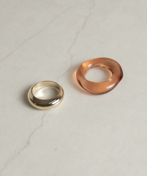 SMELLY（スメリー）の「2セットリング（リング・レディース・BEG/SLV/BRN/GLD・-）」の2枚目の写真