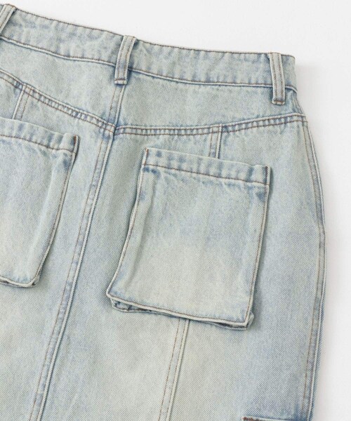 SENSE OF PLACE by URBAN RESEARCH（センスオブプレイスバイアーバンリサーチ）の「カーゴデニムスカート（デニムスカート・レディース・L.INDIGO/D.INDIGO・S/M）」の22枚目の写真