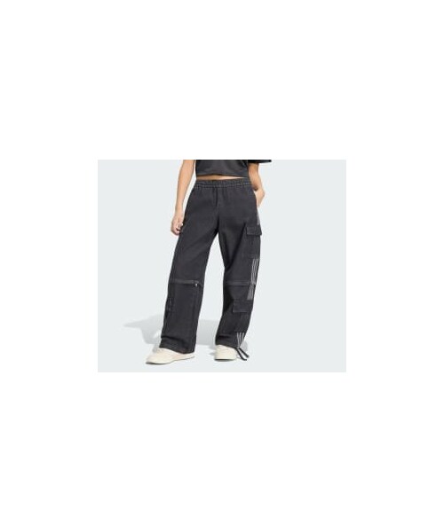 adidas(アディダス)の「MID RISE 2-IN-1 DENIM PANT(パンツ・レディース・ブラック・XS/S/M/L/XL/2XL/3XL/4XL/5XL)」の9枚目の写真