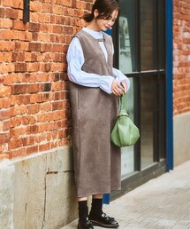 nissen | 3WAYスウェード調ジャンパースカート(ジャンパースカート)