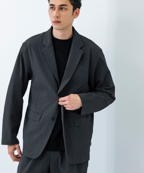 URBAN RESEARCH（アーバンリサーチ）の「『別注』THOUSAND MILE×UR　WASHER CODE JACKET（テーラードジャケット・メンズ・CHARCOAL/BLACK/SLATE BLUE・S/M/L）」の13枚目の写真